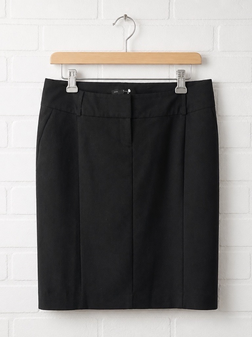Express Design Studio Black Pencil Skirt Size 8 Office Career